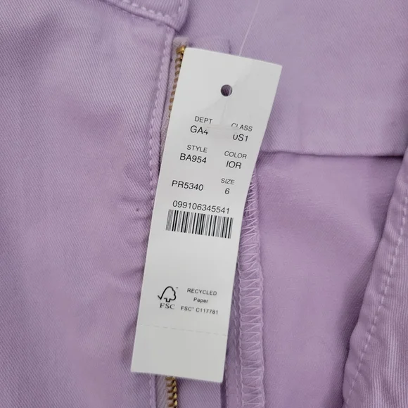 J Crew Puff Sleeve Chino Jumpsuit Overalls Lavender Purple - Picture 3 of 13